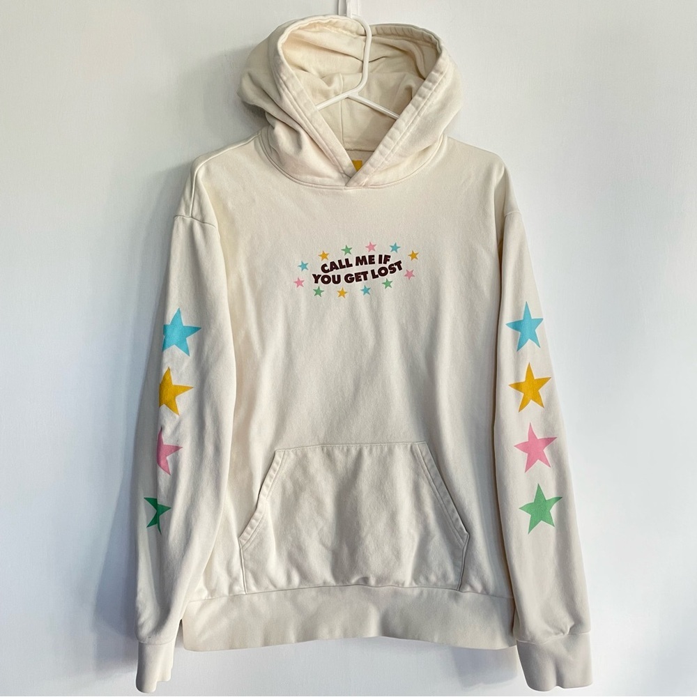 Tyler The Creator Call Me If You Get Lost CMIYGL Tour Cream Hoodie Unisex L